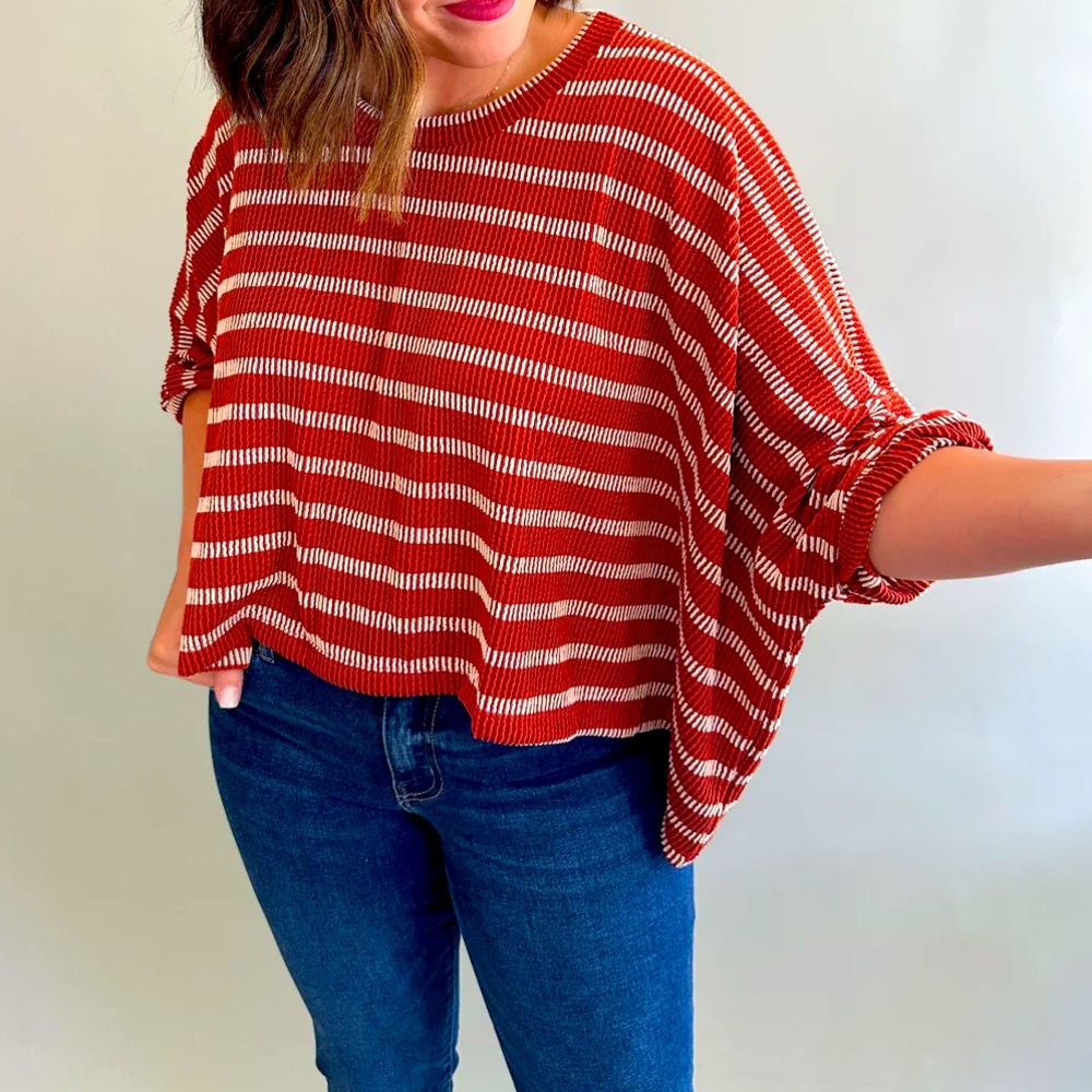 NWT The Blaine Ribbed Dolman Top